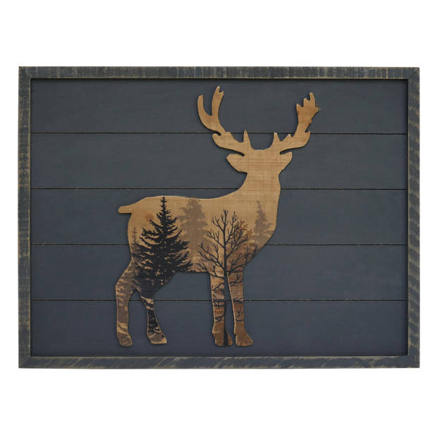 Millwood Pines Forest Deer Wood Wall Décor & Reviews Wayfair